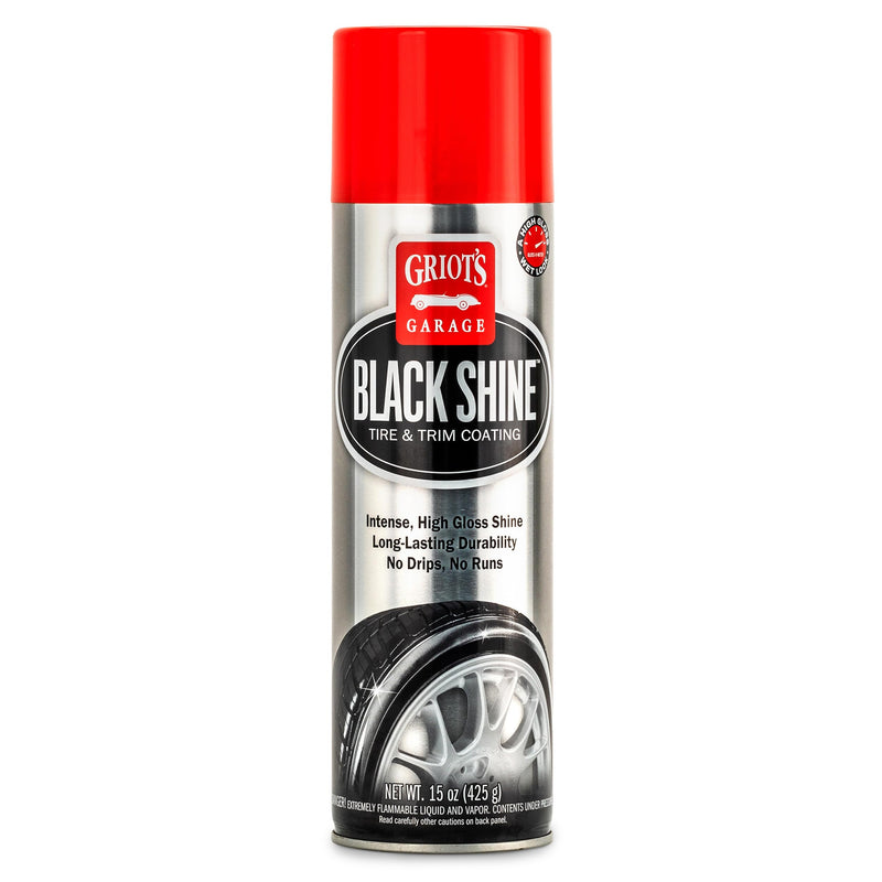 Griot's Garage Black Shine Tire and Trim Coating, Water-Resistant Dressing, Provides a High-Gloss Finish, Rain, and UV Protection, 10938, 15oz 15 Fl Oz (Pack of 1)