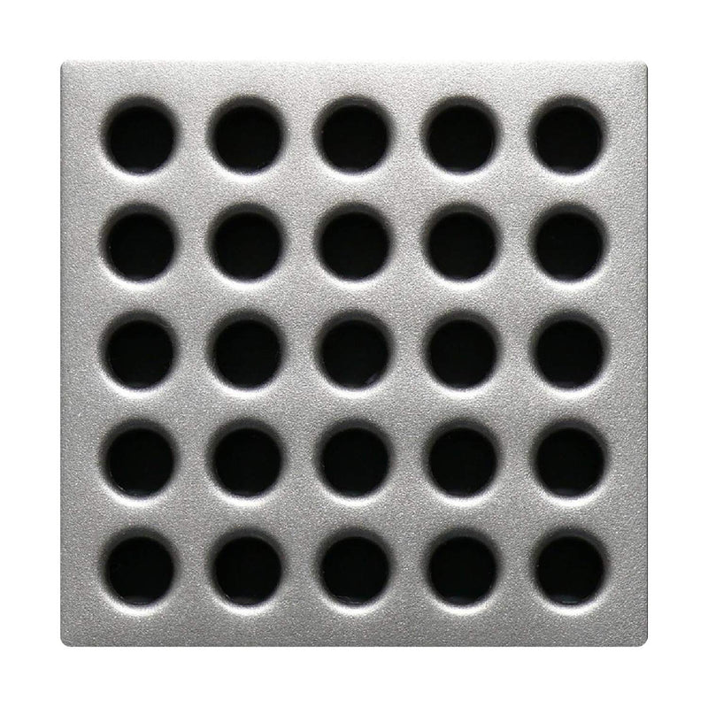 Ebbe E4410 Square Shower Drain Grate, Satin Nickel