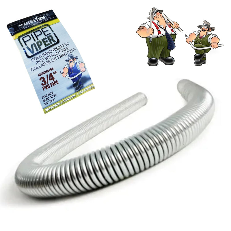 Rack-A-Tiers Pipe Viper, Cold PVC Bend Without compromising The Conduit (3/4) - 3/4" Conduit Bender, PVC Cold Bender, No Heat Gun Needed, Prevent Kinking (58075)