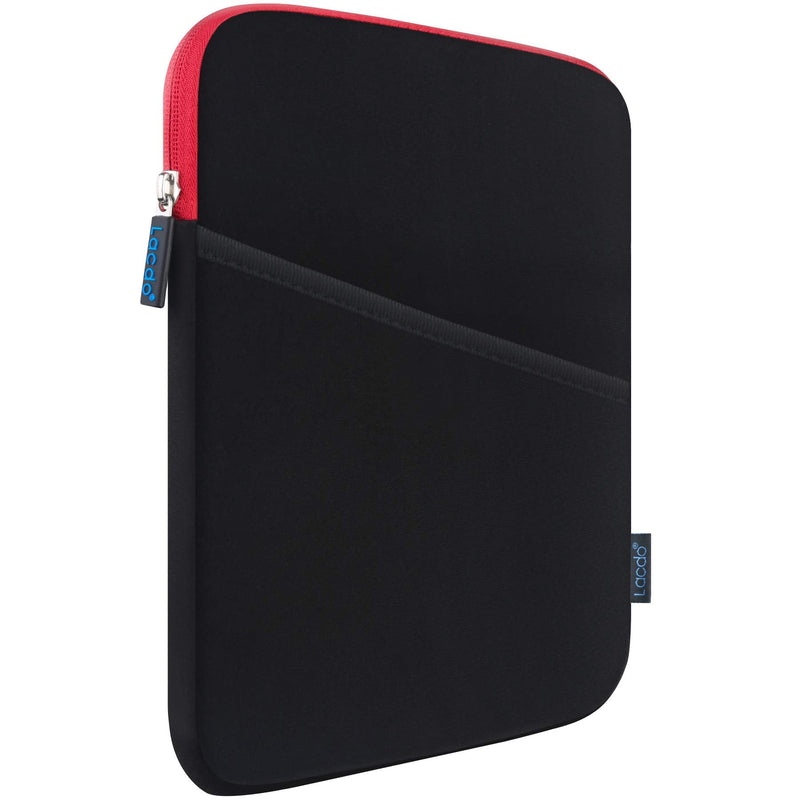 Lacdo Tablet Sleeve Case for 11 inch iPad Pro M4 / 11 inch iPad Air M2 / 10.9 inch iPad / 10.2" iPad / 10.9" iPad Air / 10.5 iPad Pro Air, 11 inch Samsung Galaxy Tab A9+ Bag, Fit Magic Keyboard, Red 9-11 Inch