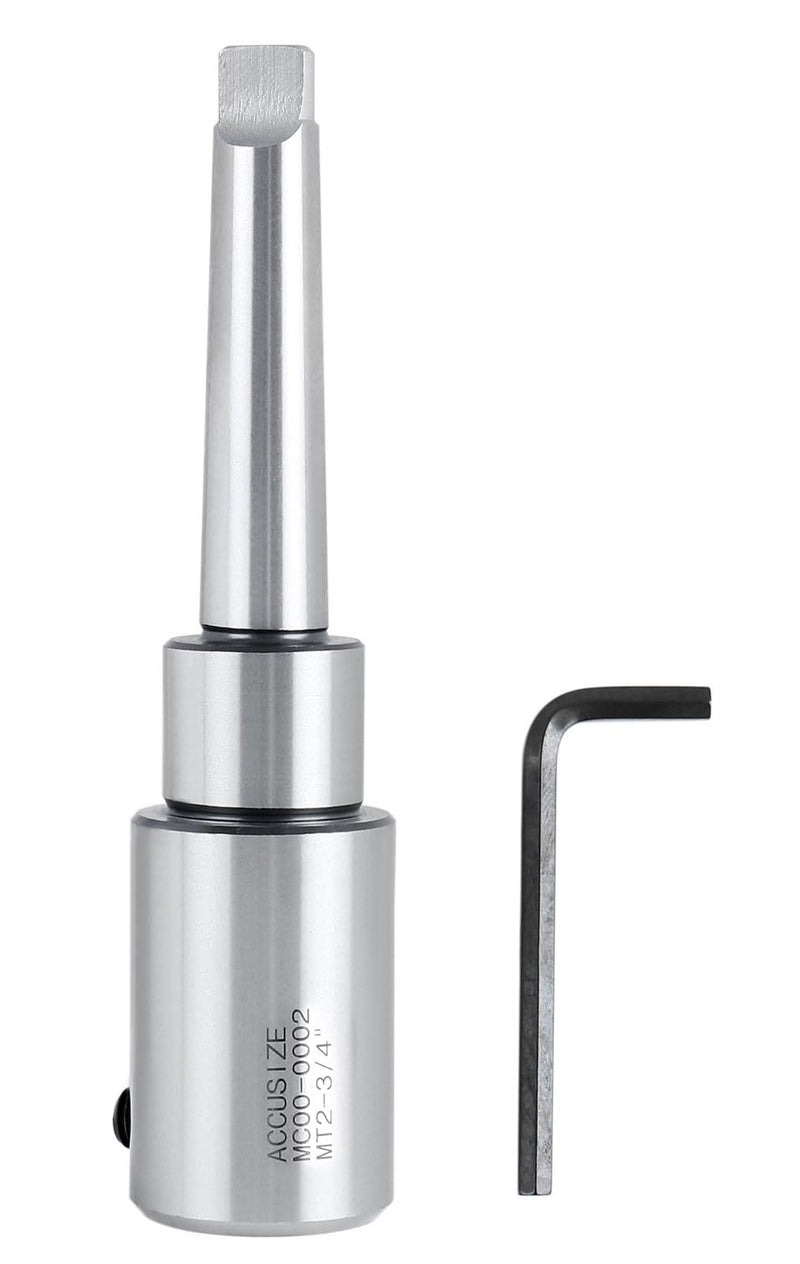 Accusize Industrial Tools Annular Cutter Arbor, Mt2 to 3/4'' Weldon Shank for Drill-Use Annular Cutter on Drill Press, Mc00-0002 Standard