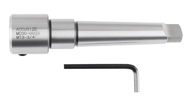 Accusize Industrial Tools Annular Cutter Arbor, Mt3 to 3/4'' Weldon Shank for Drill-Use Annular Cutter on Drill Press, Mc00-0003 Standard