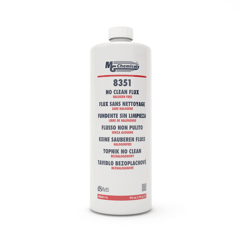MG Chemicals - 8351-1L 8351 No Clean Flux, Halogen Free, 945mL Bottle, 33.8 Fl Oz (Pack of 1) 33.8 Fl Oz (Pack of 1)