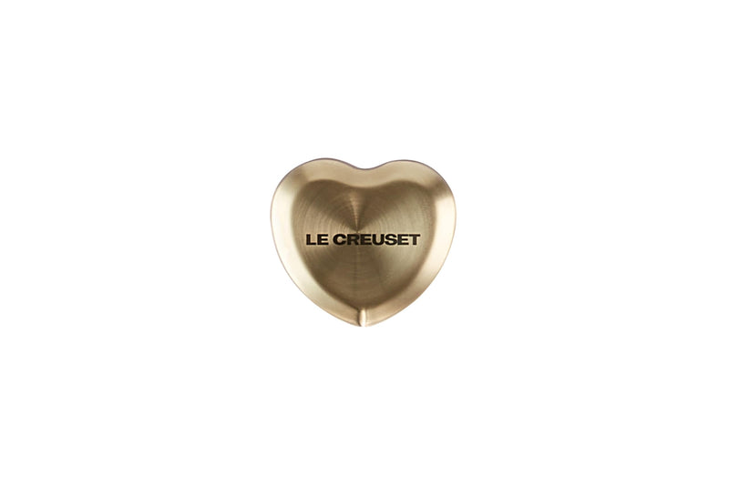 Le Creuset Figural Heart Knob, Large, 45mm, Light Gold