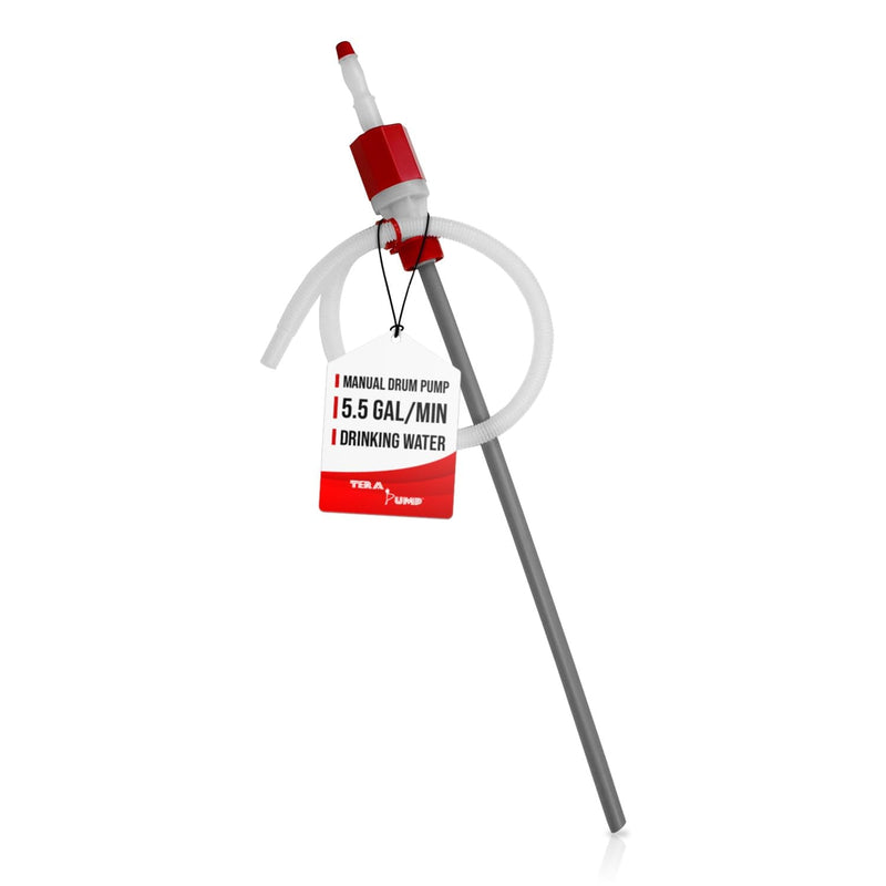 TERA PUMP Food Grade BPA Free Emergency Disaster 55-Gallon Drum Pump Heavy Duty Barrel Siphon (5.5 gpm) Drinking Water Hand Pump