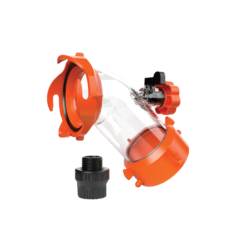 Camco Rhino Blaster RV Tank Rinser with Backflow Preventer RV Accessories for Toilet and Waste Tank Cleaning - Essential Camper Supplies for Odor Control and Sensor Maintenance - (39080) Without Gate Valve Standard Packaging