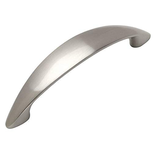 Cosmas 10 Pack 6003-96SN Satin Nickel Modern Cabinet Hardware Handle Pull - 3-3/4" Inch (96mm) Hole Centers