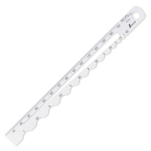 Shinwa Sokutei Radius Scale A-1 R0.5-7 73570