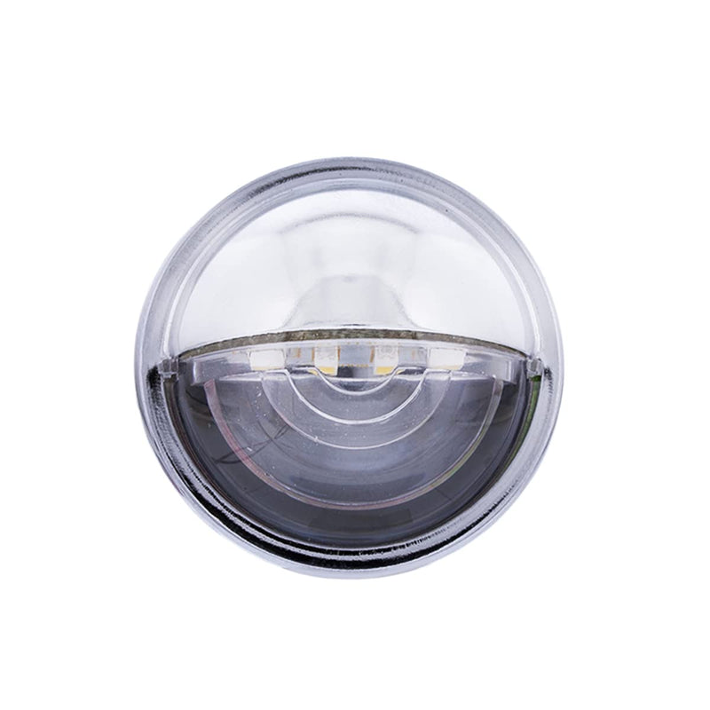 United Pacific 39995B 4 LED Rounded License Light, 1 ½” Diameter, Steel Housing, Easy Push-On Install, Bright White LED Light – 1 Unit 1-1/2" in diameter