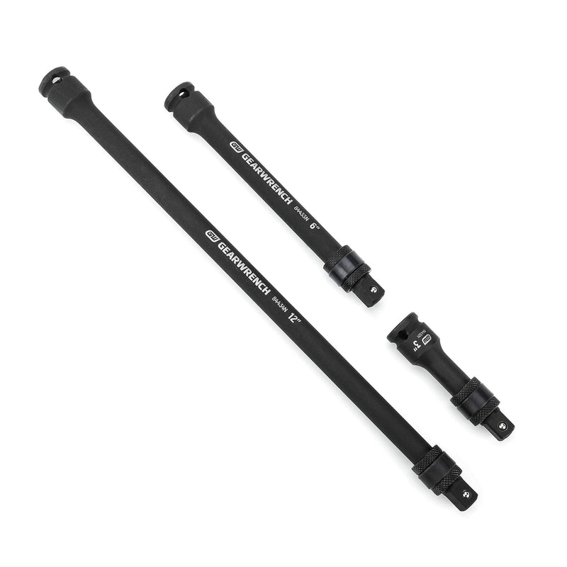 GEARWRENCH 3 Pc. 3/8" Drive Impact Locking Extension Set 3", 6" & 12" - 84927N One Size