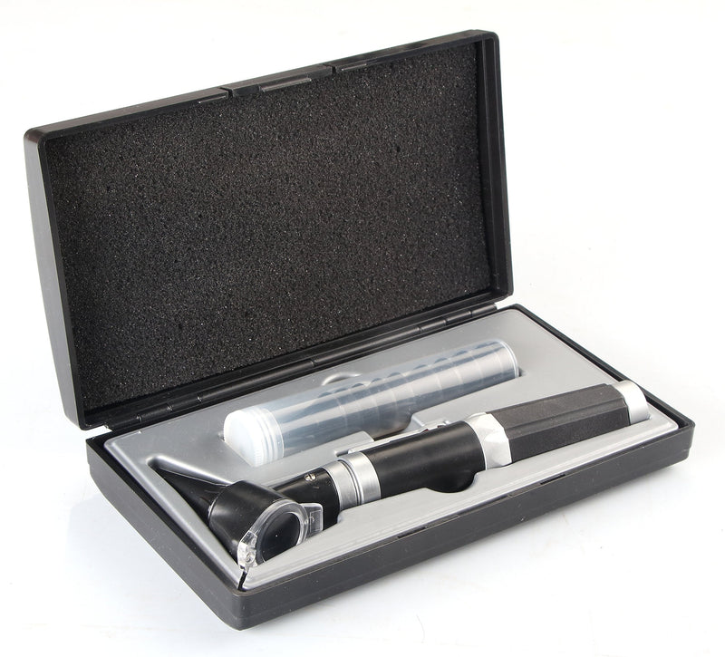 Dixie EMS Pocket Fiberoptic LED Otoscope with 10 Extra Probes in Hard Carry Case- Enhanced XHL Xenon Halogen Technology
