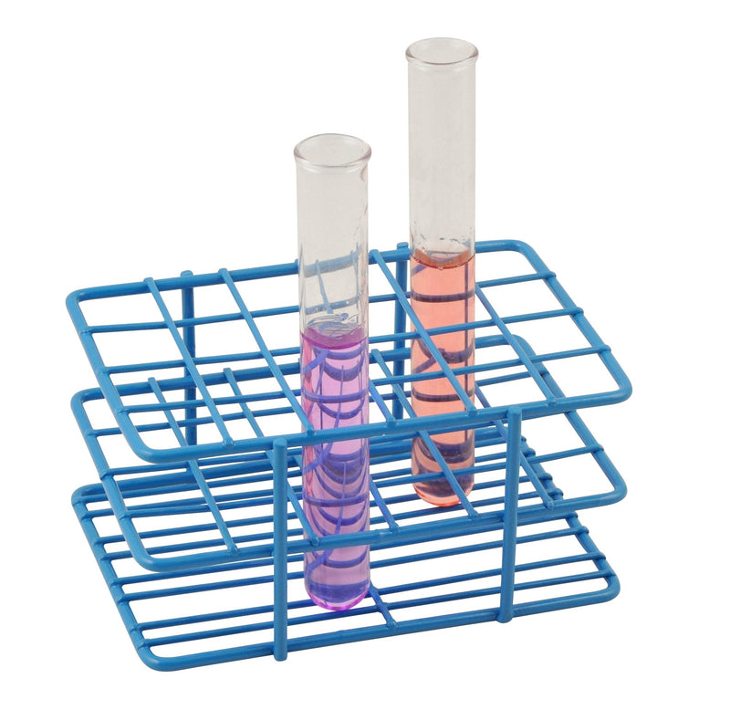 EISCO Blue Epoxy Coated Steel Wire Test Tube Rack, 24 Holes, Outer Diameter Permitted of Tubes 15-16mm or Less, 4 X 6 Format Pest Repeller v.475