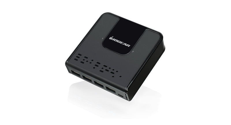 IOGEAR 4x2 USB 3.0 Peripheral Sharing Switch - Share 4 USB Devices Between 2 Computers - LED Indicators - Cables n Remote Included - PC - MAC - Printer - Scanner - Mouse/Keyboard and More - GUS432 2X4