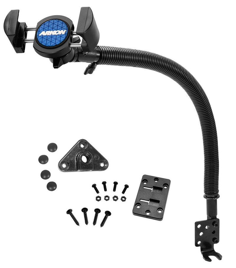 Arkon RoadVise Seat Rail Car Mount for iPhone XS Max XS XR X 8 Note 9 8 5 Galaxy S10 S9 S8 S7 Retail Black