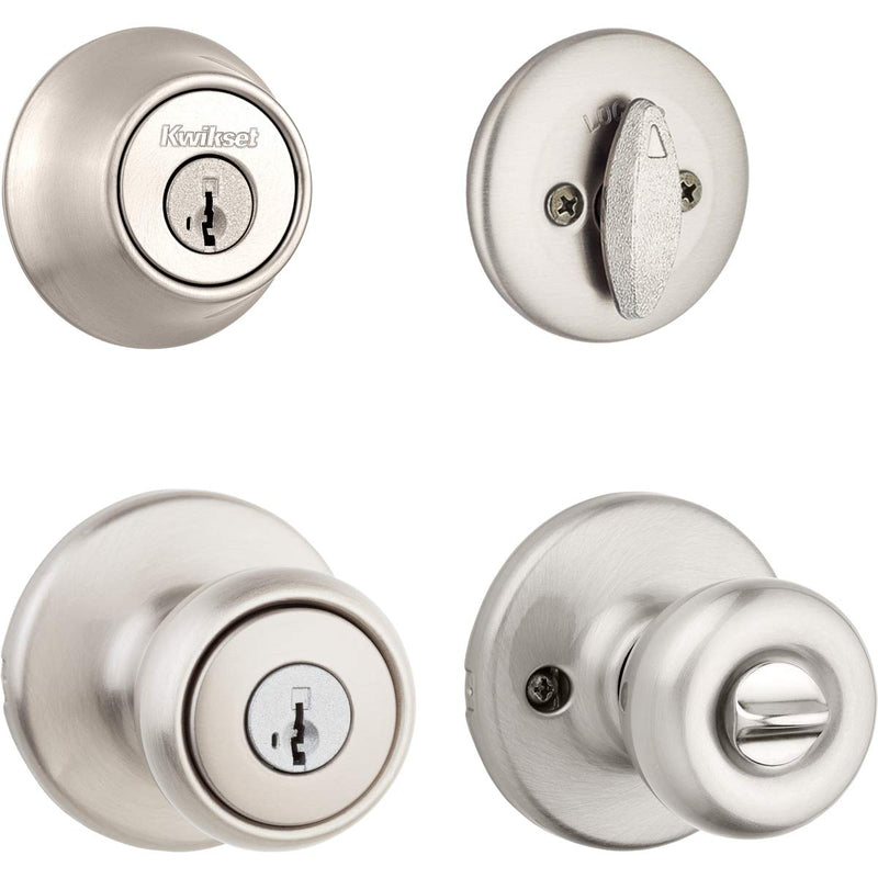 Kwikset 96900-381 690T 15 SMT BBPKG Satin Nickel Tylo Entry Combo Set (Pack of 1) Old Latch
