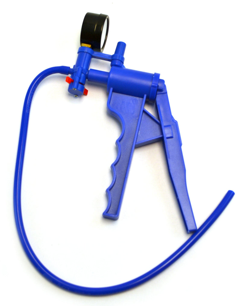 EISCO Blue Handheld Vacuum Pump with Gauge and 19.5" Tube