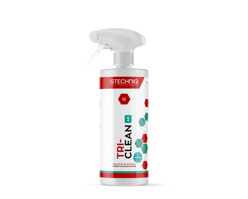 Gtechniq - I2 Tri-Clean - All-Surface Automotive Interior Odor Absorber; Ensure Surfaces Remain Fresh; Remove Dirt Attracting Residues; Safe on Leather, Dash, Carpets, Upholstery (500 milliliters) 16.9 Fl Oz (Pack of 1)