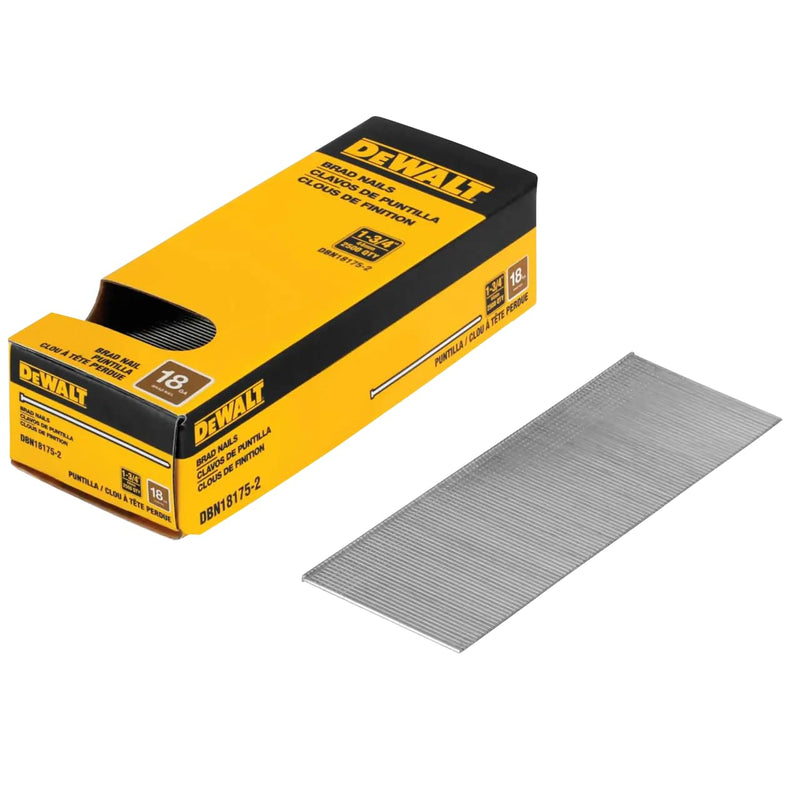 DEWALT 1-3/4 in. 18 Gauge Brad Nails (2,500 PK) (DBN18175-2)