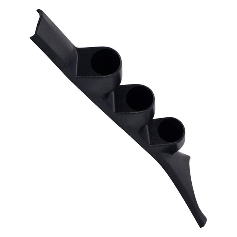 GlowShift Black Triple Pillar Gauge Pod Compatible with Dodge Ram First Generation Cummins 1986-1993 - ABS Plastic - Mounts (3) 2-1/16" (52mm) Gauges to Truck's A-Pillar