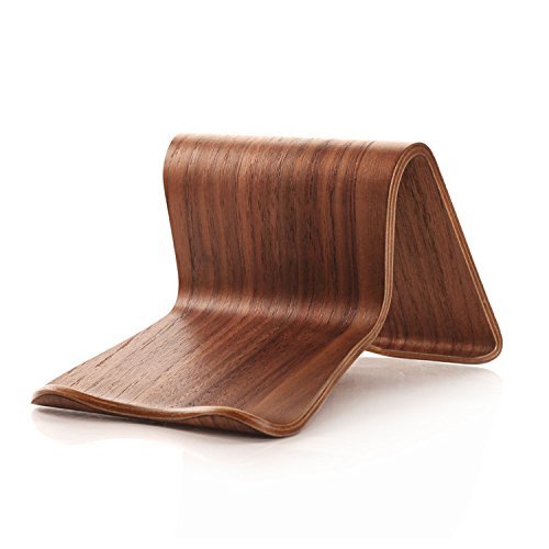 Universal Premium Hard Natural Wood Stand Holder for iPad Mini, iPad Air, Tab 2/3/4/note 10.1 and Most Other Tablets (black Walnut Color) black