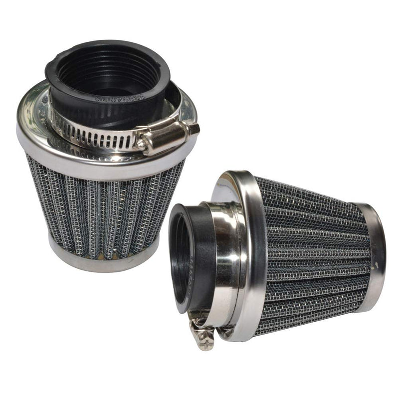 Baitaihem Pack of 2 Motorcycle POD Air Filter Dirt Pocket Bike ATV Pit Bike 35 38 39 40 42 46 48 50 52 54mm (38mm/39mm/40mm) 38/39/40mm