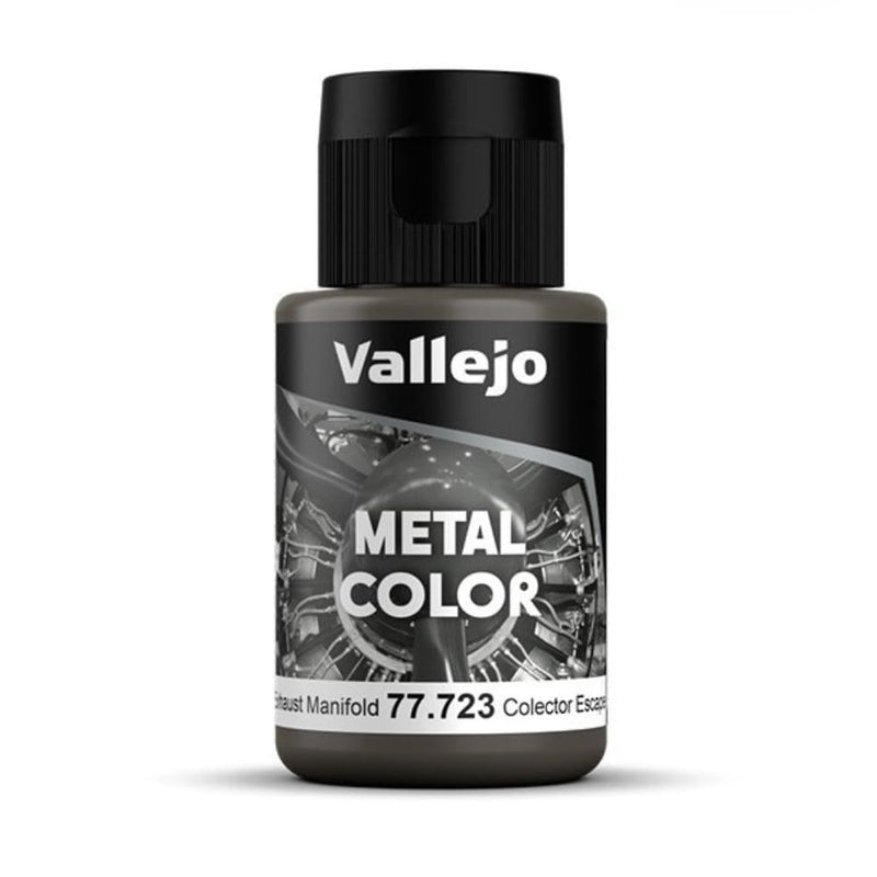 Vallejo - Metal Color | Exhaust Manifold 32 ml (1.08 fl.oz.) | Faithfully Reproduce Different Metallic Finishes Exhaust Manifold 32 ml (1.08 fl.oz.)