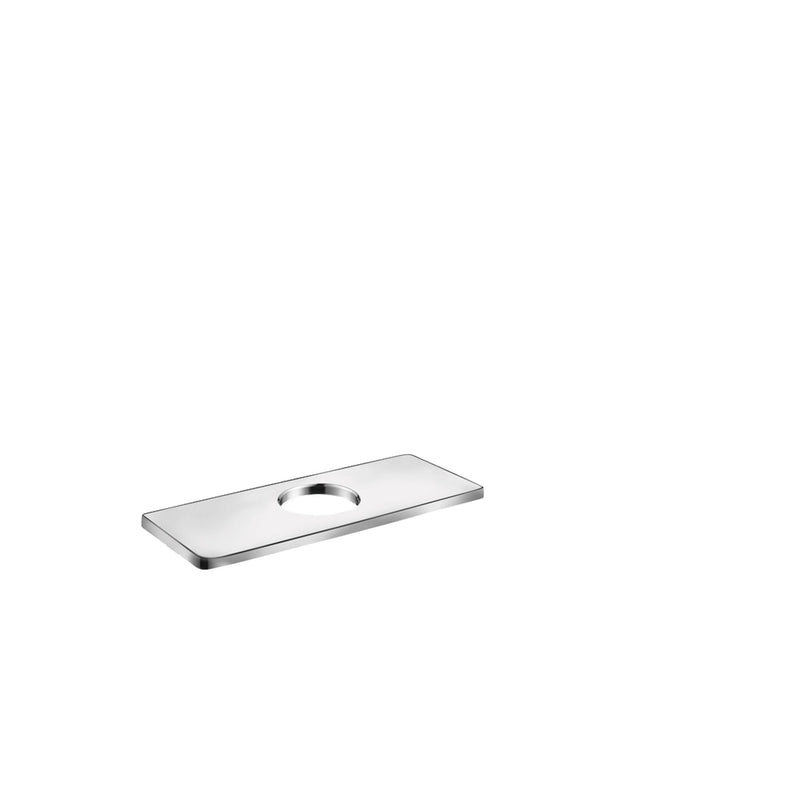 hansgrohe Base Plate for Modern Single-Hole Faucets, 6" Upgrade 6-inch Modern Base Plate for Bathtub Faucet in Chrome, 04565000