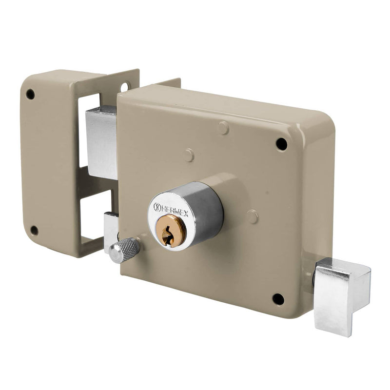 Truper 43582 / CS-70IB - Deadbolt, Left Rim Door Lock Set
