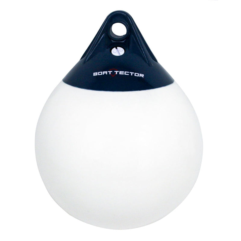 Extreme Max 3006.7324 BoatTector A Series Buoy - 7.5" x 11", White/Blue 7.5"x11"