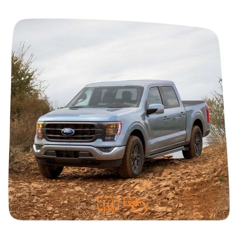Burco 4205H Upper Flat Passenger Side View Power Mirror Glass, OEM# DL3Z17K707A/7C3Z17K707F/DL3Z17682AA/9C3Z17682BA, Fits Ford F-150 F-250/F-350/F-450 Super Duty F-550 Super Duty F-650/F-750 F650/F750