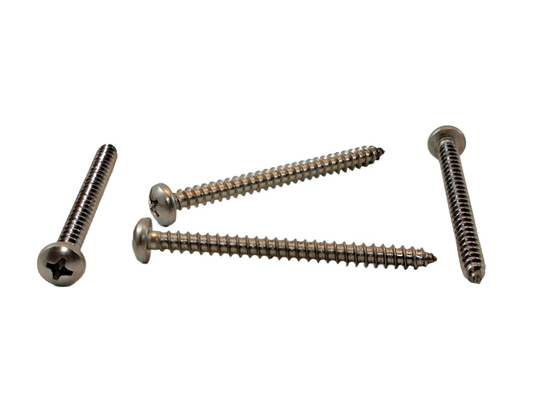 #8 x 2" Stainless Philips Pan Head Sheetmetal Screw (1/2" to 2" Lengths in Listing) 100 Sheet Metal Screws (#8 x 2 inch) #8 x 2 inch