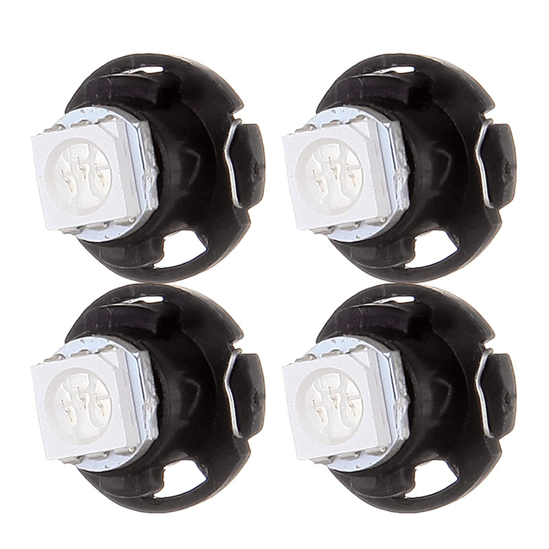 cciyu 4 Pack Blue 1-5050 SMD T4.7 Neo Wedge LED A/C Lights 12mm Bright Blue T5 T1.25 Neo Wedge Base Replacement fit for 1990-1997 For Honda For Accord 2001-2005 For Honda Civic