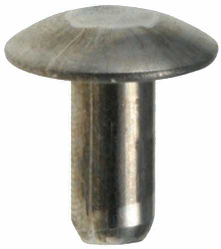  [AUSTRALIA] - 100 3/16 Brazier Head Solid Aluminum Rivets 3/8 Length Clipsandfasteners Inc
