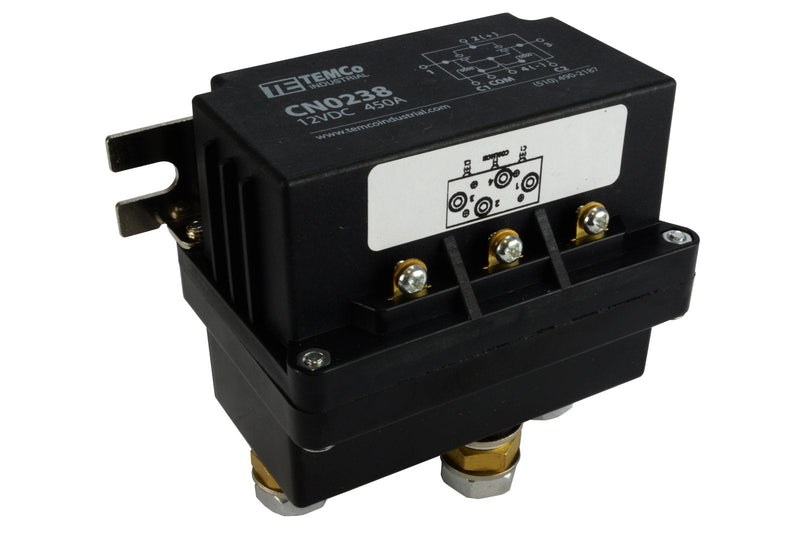 Temco 450 Amps DC Winch Motor Reversing Solenoid Relay Switch 12 Volt Contactor