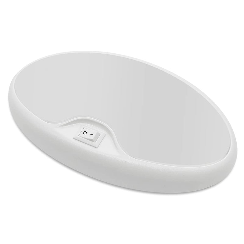 Dream lighting 12v RV Interior Light with On/Off Switch 6 inch Oval LED Ceiling Light 4.5W 3500K Soft White Lighting, Pack of 1 A: 3500K, Pack 1