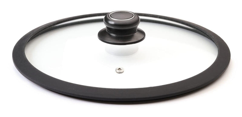 Black Cube Pots & Pans Set Lid - 11-Inch, Black, Tempered Glass - Fit Induction & Nonstick Cookware, Skillets & Frying Pans