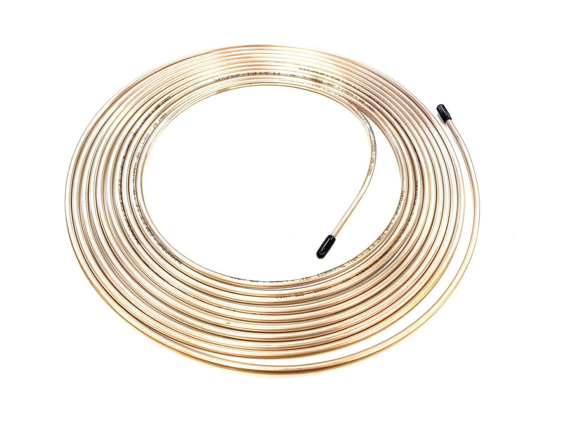 The Stop Shop 25 Ft. Roll/Coil of 3/16" (.028" Wall) Copper Nickel Brake Line Tubing 25 Feet