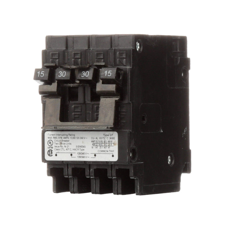 SIEMENS Q21530CT2 15A 240V 4P 10K NEW QUAD