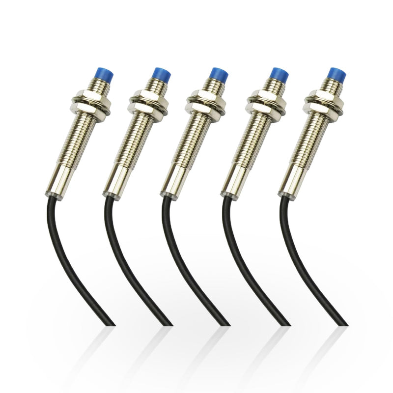 5Pcs NC Normally Close NPN Inductive Proximity Sensor Switch M8 Detector 2mm DC6V-36V 3 Wire LJ8A3-2-Z/AX
