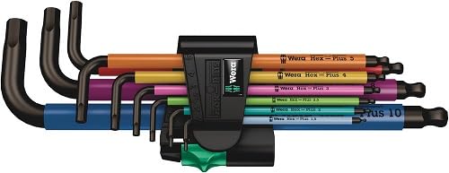 Wera 073593 950SPKL/9 SM Multi Color Hex Wrench Set