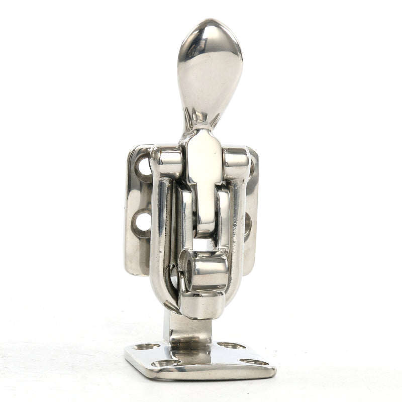Amarine Made Stainless Steel Hold Down 90 Degree Clamp-Locking Cam Latch for Boat, RV,Caravan,Attic Hatch Doorway