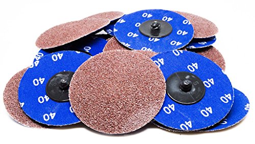 Benchmark Abrasives 3 Inch Sanding Discs Quick Change Aluminum Oxide - Sanding Discs, Drill & Die Grinder Sanding Disc - Deburring Polishing Rust Remover for Metal Paint Stripper (25 Pack), 36 Grit 36 Grit | 25 Count