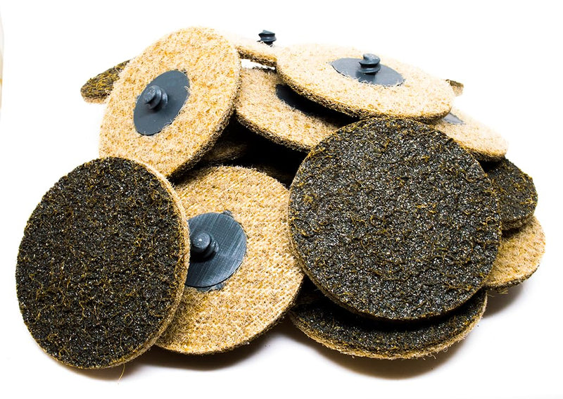 Benchmark Abrasives 3 Inch Sanding Discs Quick Change Nylon Surface Conditioning Discs, Drill & Die Grinder Sanding Disc Rust Remover for Metal Paint Stripper & Removal, Polishing - (25 Pack)(Coarse) Coarse
