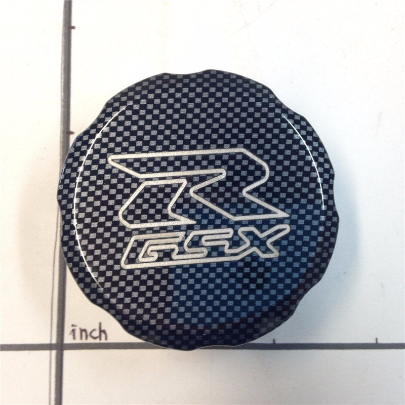 XKMT-Carbon Billet Aluminum Brake Fluid Reservoir Cap Cover"GSXR" Engraved Compatible With 1992-2012 GSXR 600/1988-2012 GSXR 750/2001-2012 GSXR 1000 [B017QV9KXI]