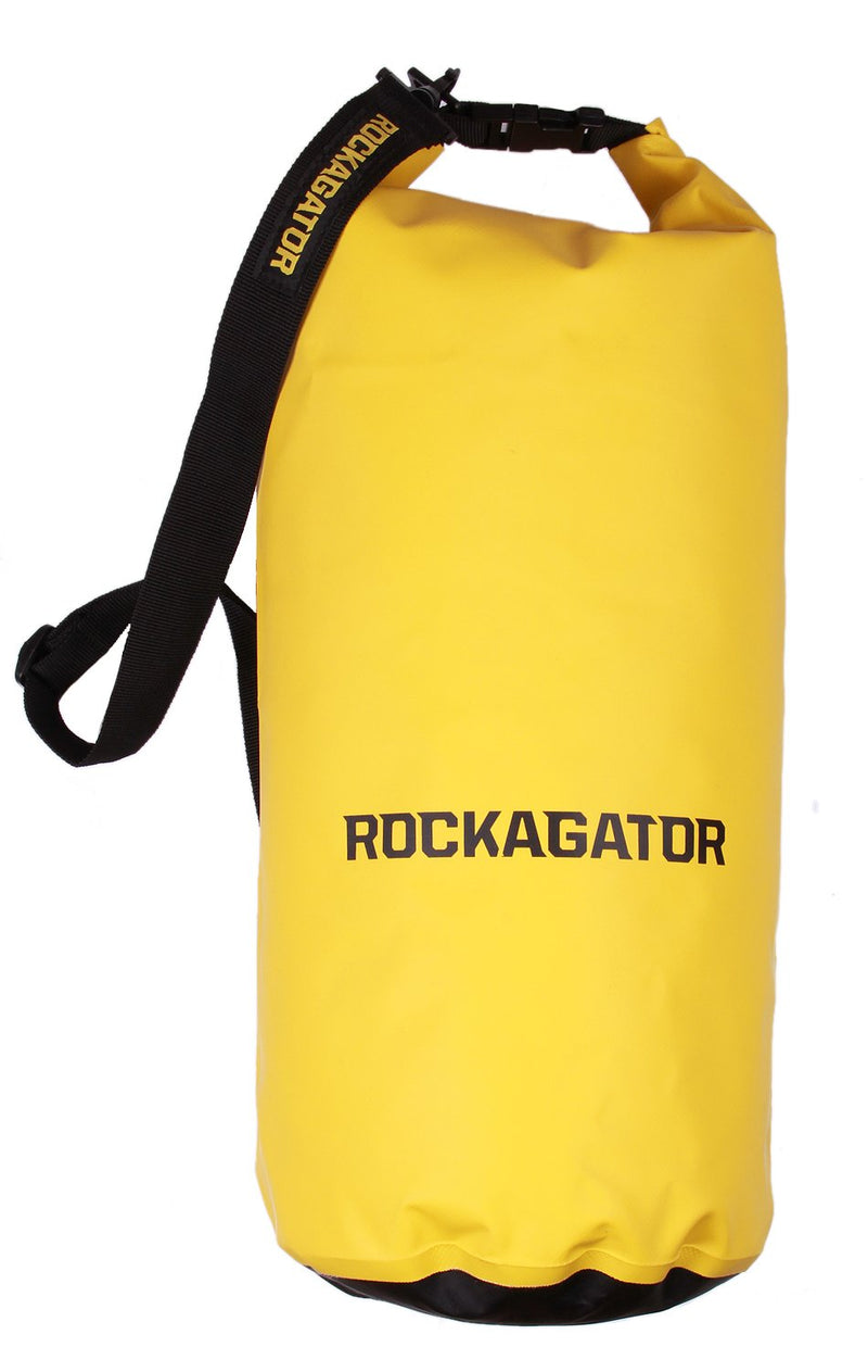 Rockagator Waterproof Dry Bags 100% Water Proof Dry Bag with Detachable Shoulder Strap | Can Be Submersed in Water and Will Keep Your Gear Dry on the River, Lake, Raft, Kayak (10L, 20L, 30L, 50L) 30 Liter Yellow