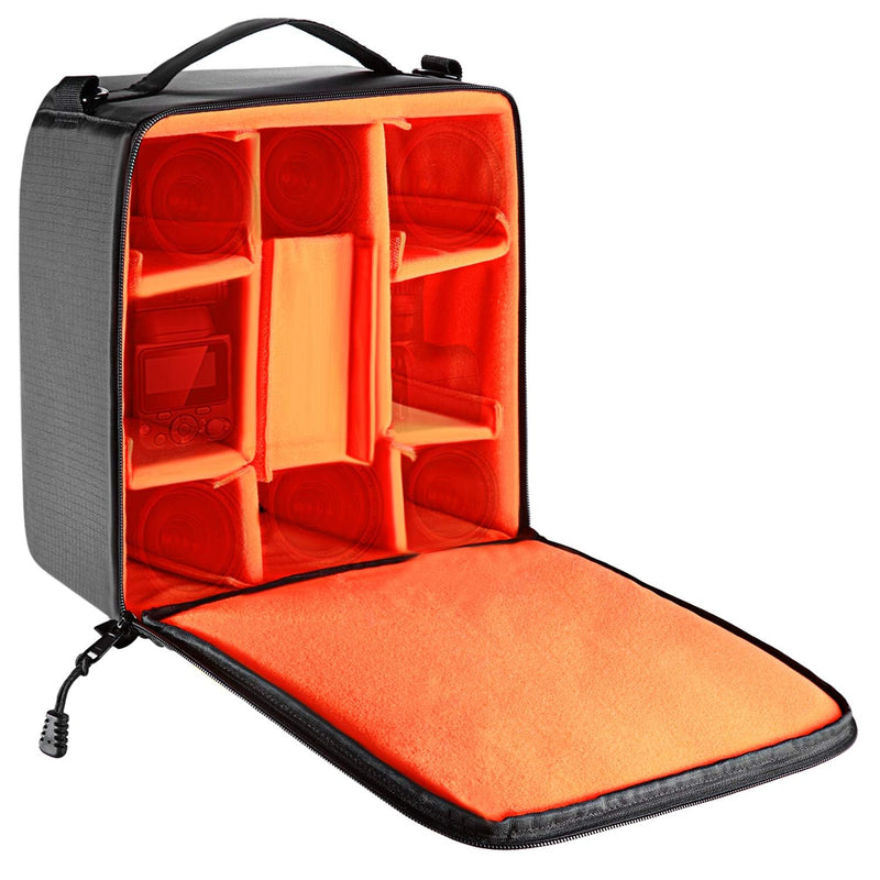 Neewer® Flexible Partition Camera Padded Bag Insert Protection Handbag for SLR DSLR Mirrorless Cameras and Lenses,Flash Light,Radio Trigger,Battery and Charger,Cables and Other Camera Accessories | For SLR, DSLR, Mirrorless Camera, Lens, Flash Light, R...