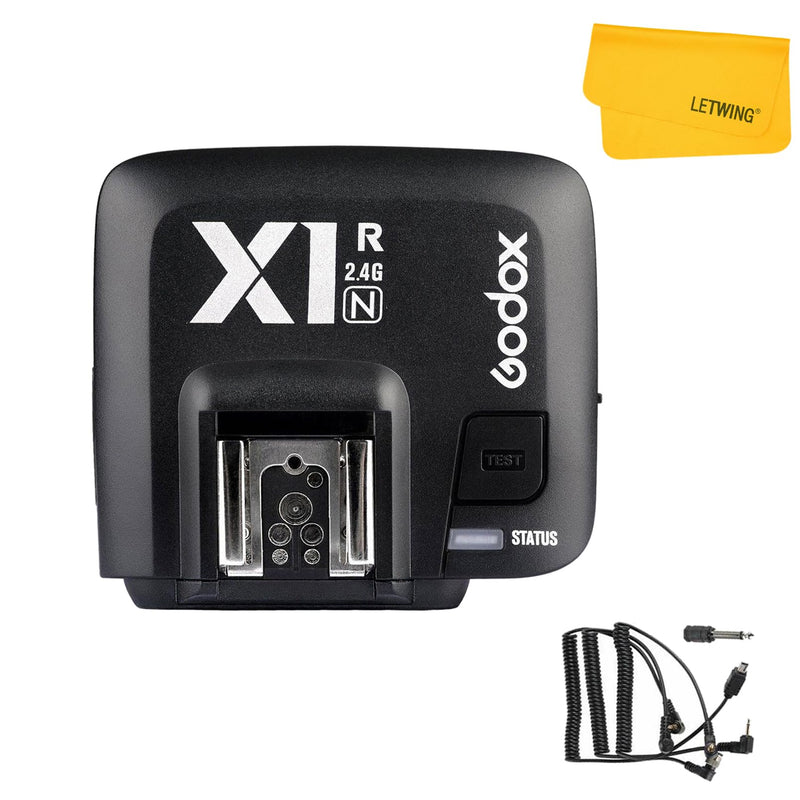 Godox X1R-N Wireless Flash Trigger Receiver for Nikon DSLR Camera, 2.4G Wireless X System High Speed Sync 1/8000s, Wireless Remote Trigger Transmitter Compatible for X1N XPro-N XProII-N Trigger
