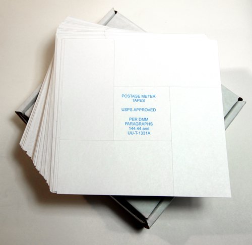 Pinwheel Postage Meter Tapes Compatible with All Brands of Mailing Machines. 300 Tapes in a Pack
