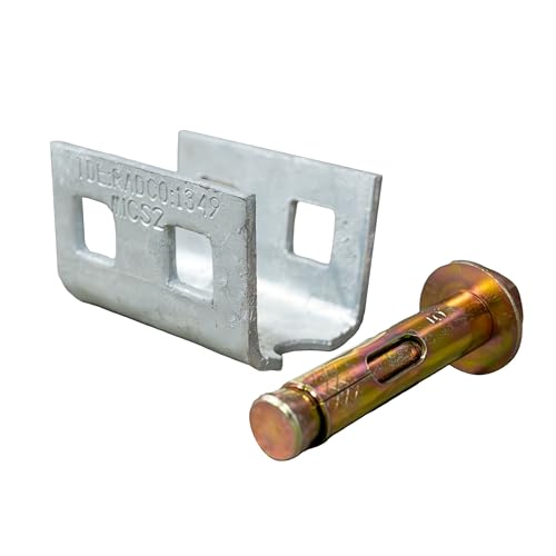 Tie Down Galvanized Double Head Anchor – Heavy-Duty Concrete Expansion Bolt Anchor for Secure and Stable Mounting on Existing Slabs Anchor Head with Concrete Expansion Bolt (Silver)