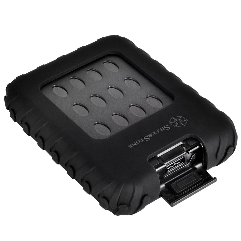 SilverStone Technology Military Grade-IP65 and Dust Proof External 2.5" SATA Drive Enclosure with USB 3.0 MMS01B IP65 Dust-proof
